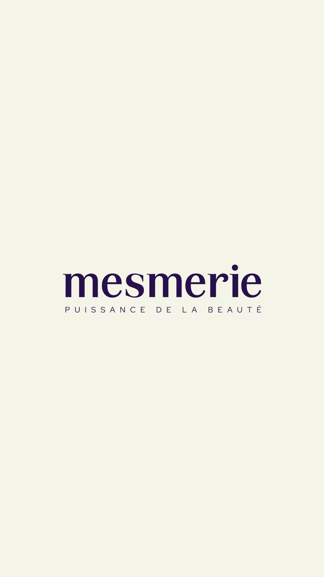 Logo kosmetické značky Mesmerie.